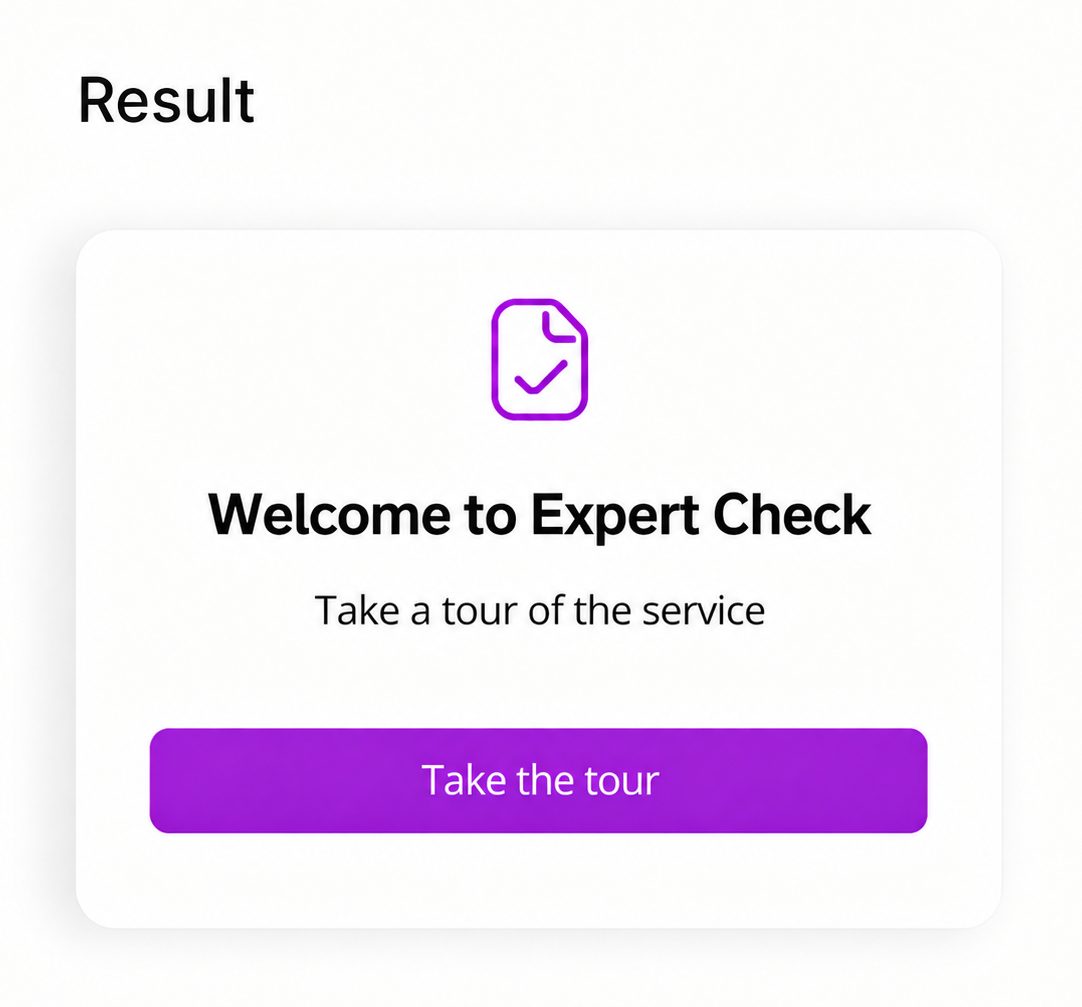 Revised modal with a shorter text and an explicit button label