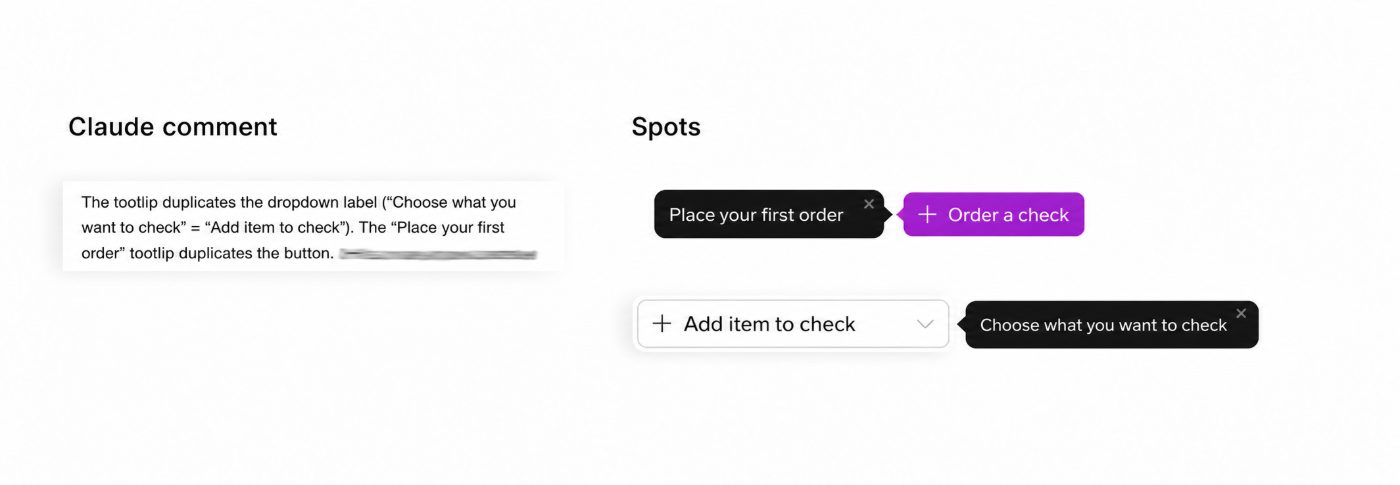 Original tooltips repeating the button labels