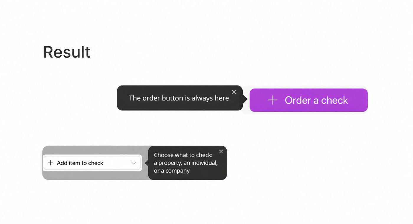 Refined tooltips carrying more meaningful content